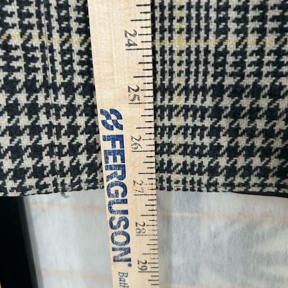 Miss Pendleton Vintage Plaid Houndstooth Tweed Wool Blazer Academia Sz 4 - Picture 5 of 10